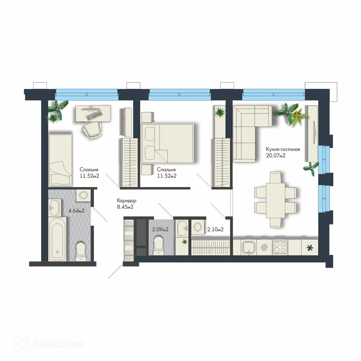 Фото квартиры в ЖК Премиум Кварталы Маяковка