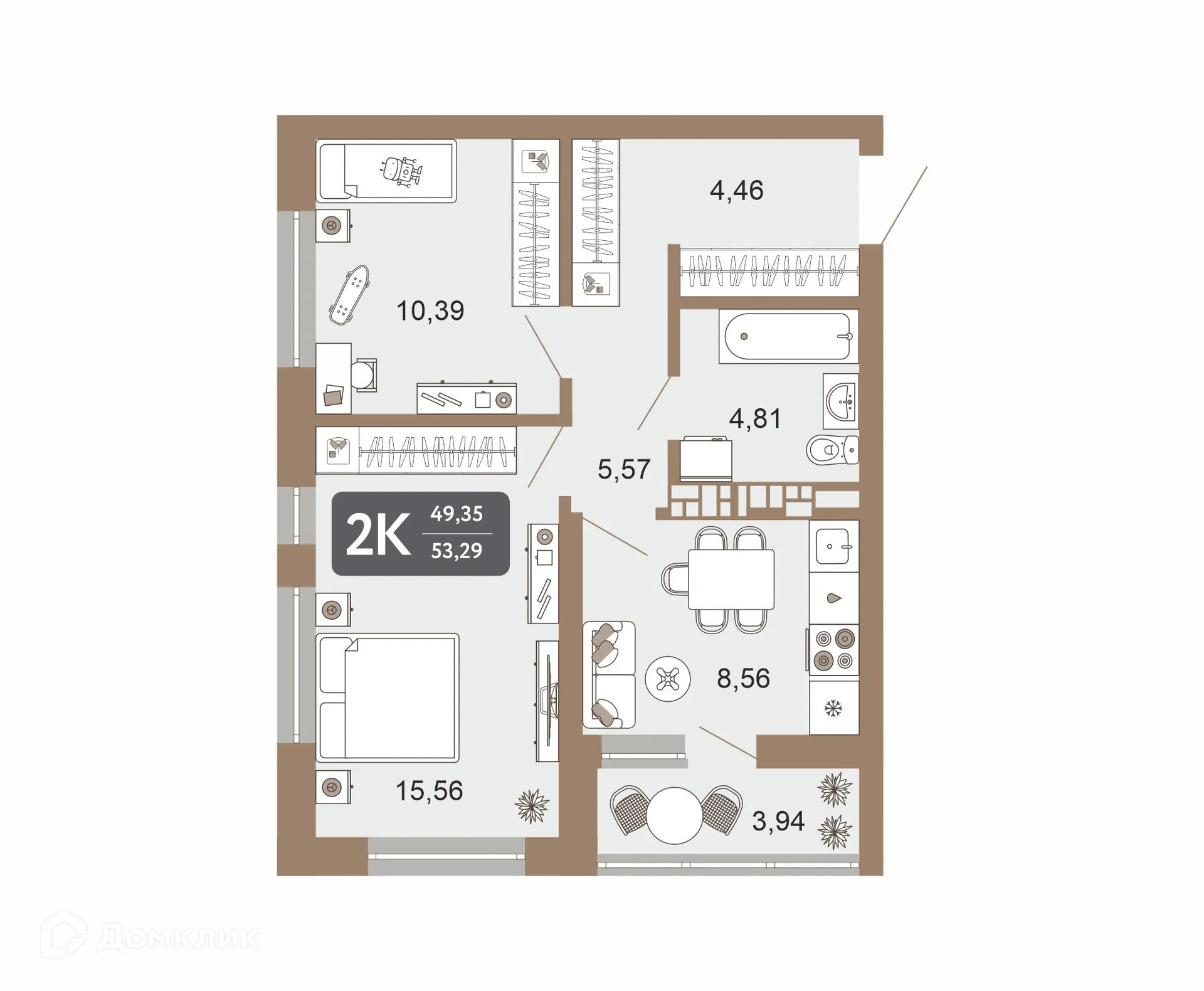 Фото квартиры в ЖК Пушкин