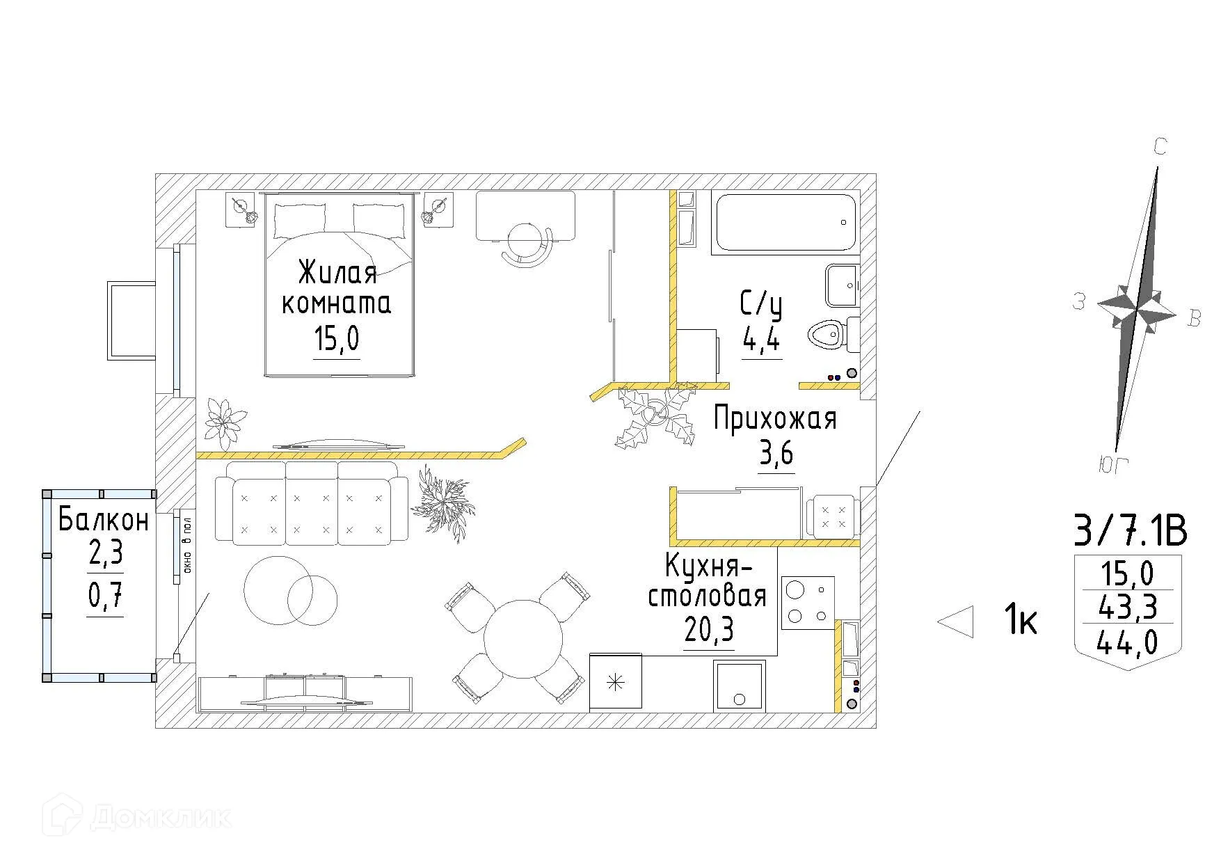 Фото квартиры в ЖК "Зелёная горка"
