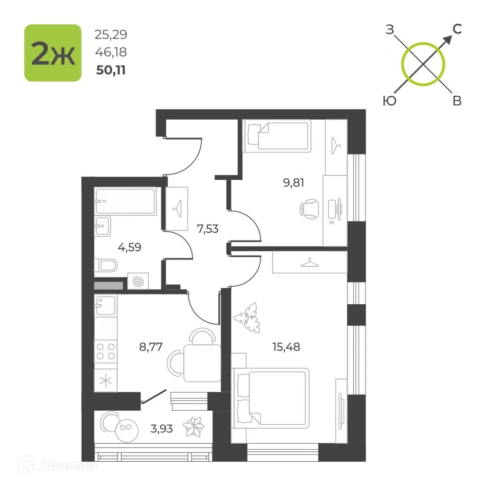 Фото квартиры в ЖК 12 квартал