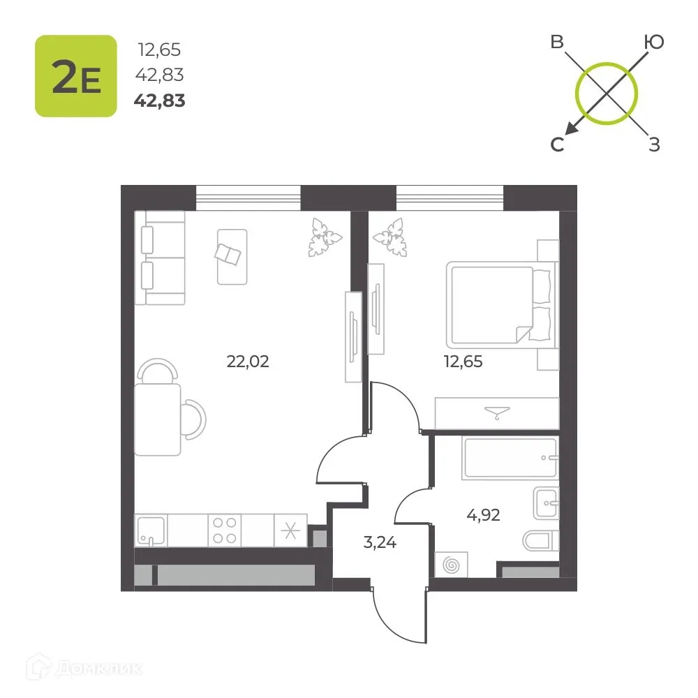 Фото квартиры в ЖК 12 квартал