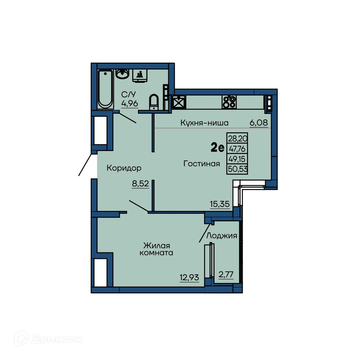 Фото квартиры в ЖК Дом на Библиотечной