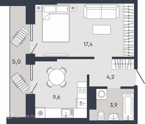 Фото квартиры в ЖК Жилой дом "7Я"