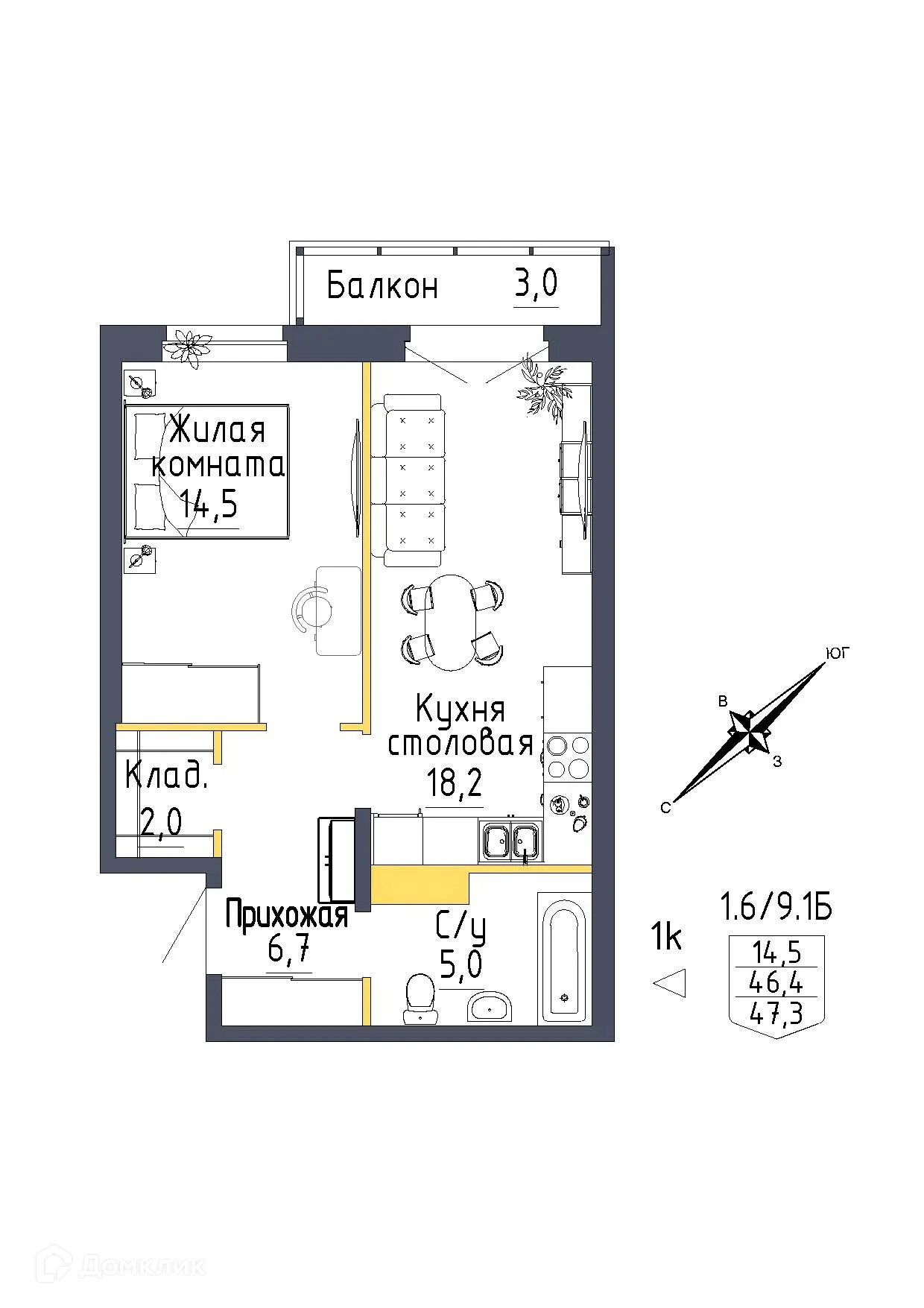 Фото квартиры в ЖК "Зелёная горка"