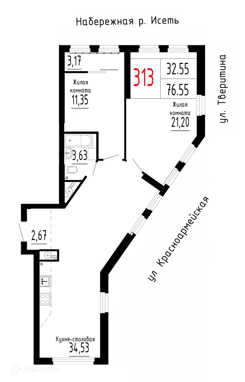 Фото квартиры в ЖК Лувр