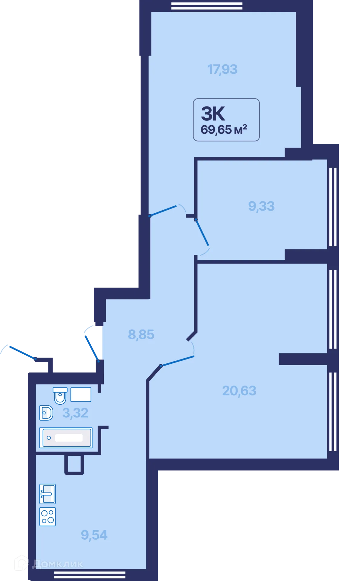 Фото квартиры в ЖК 9 Космонавтов