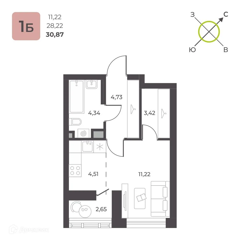 Фото квартиры в ЖК 12 квартал