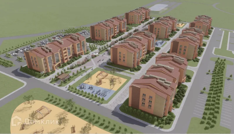 Планировка 2-комнатной квартиры 52.3 м² в ЖК Дубрава (40 га), г. Белгород — фото 1