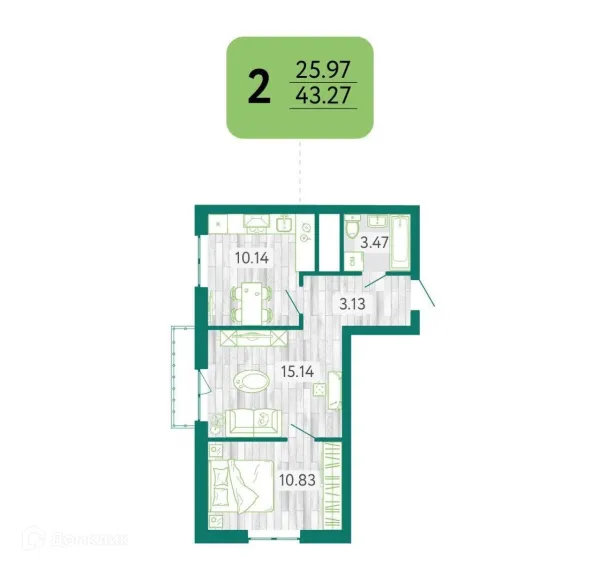 Квартира в ЖК в г. Белгород