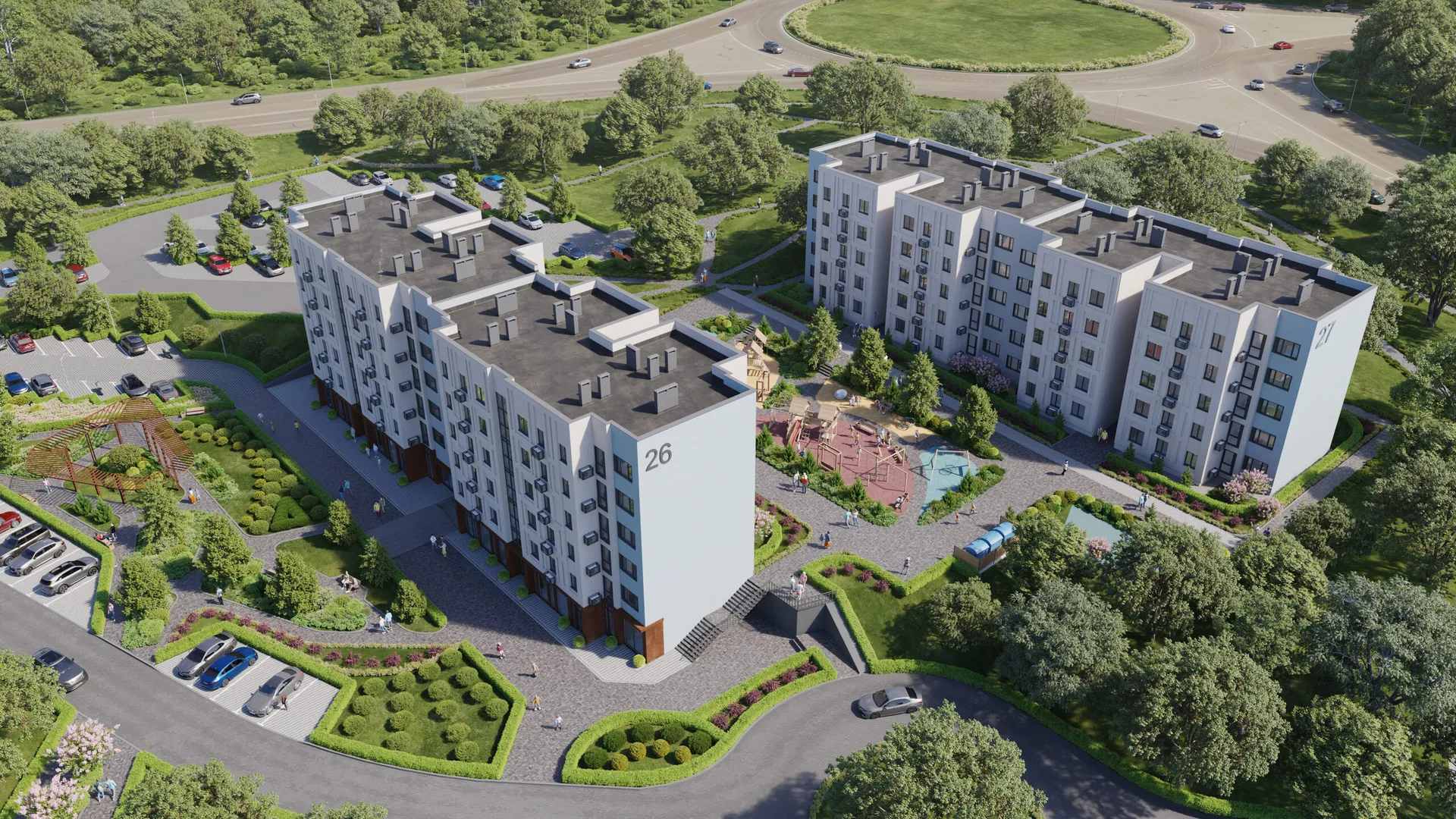 Планировка студии квартиры 34.5 м² в ЖК Мкр "Новая жизнь", г. Белгород — фото 2