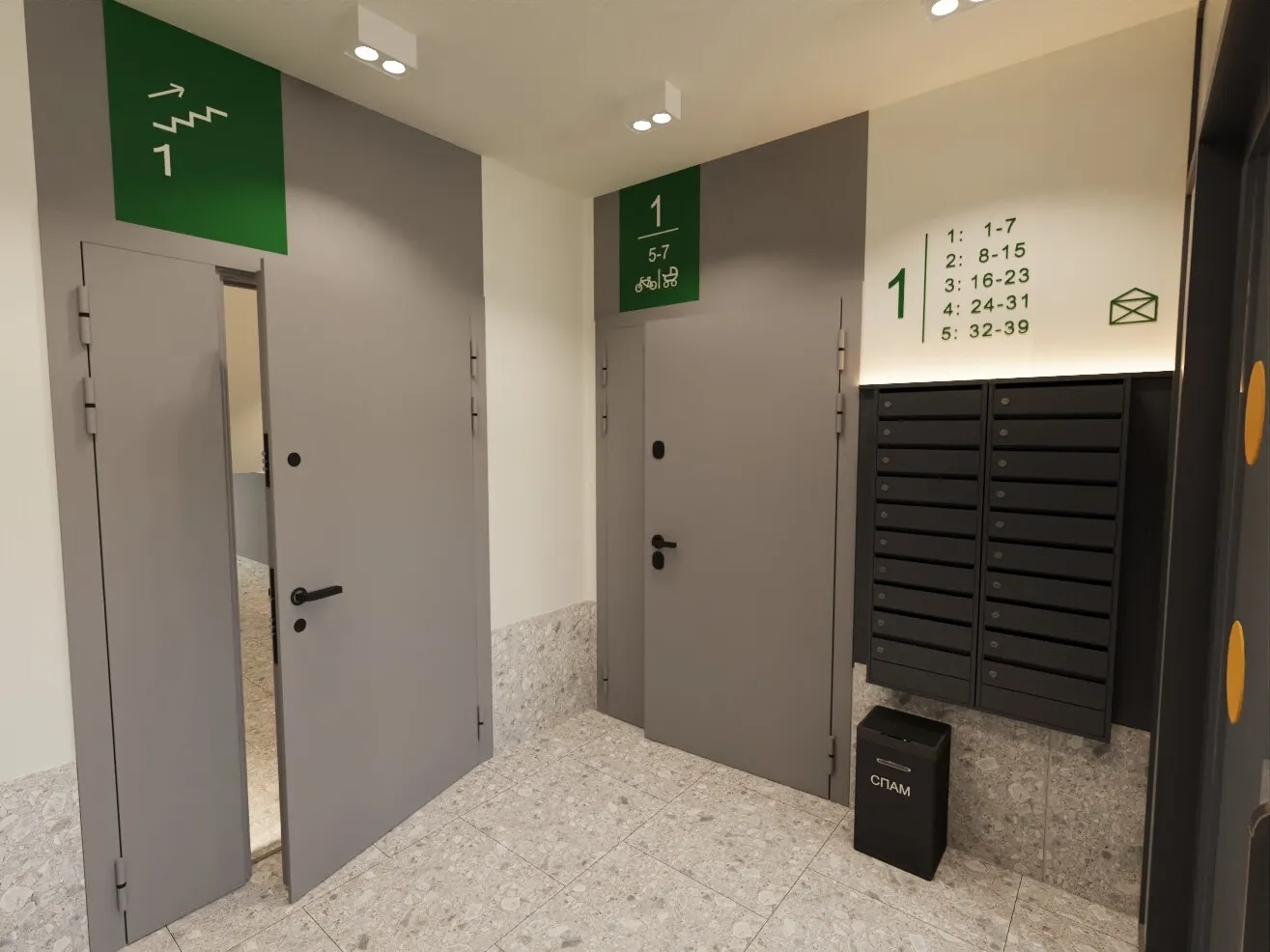 Планировка студии квартиры 34.5 м² в ЖК Мкр "Новая жизнь", г. Белгород — фото 10