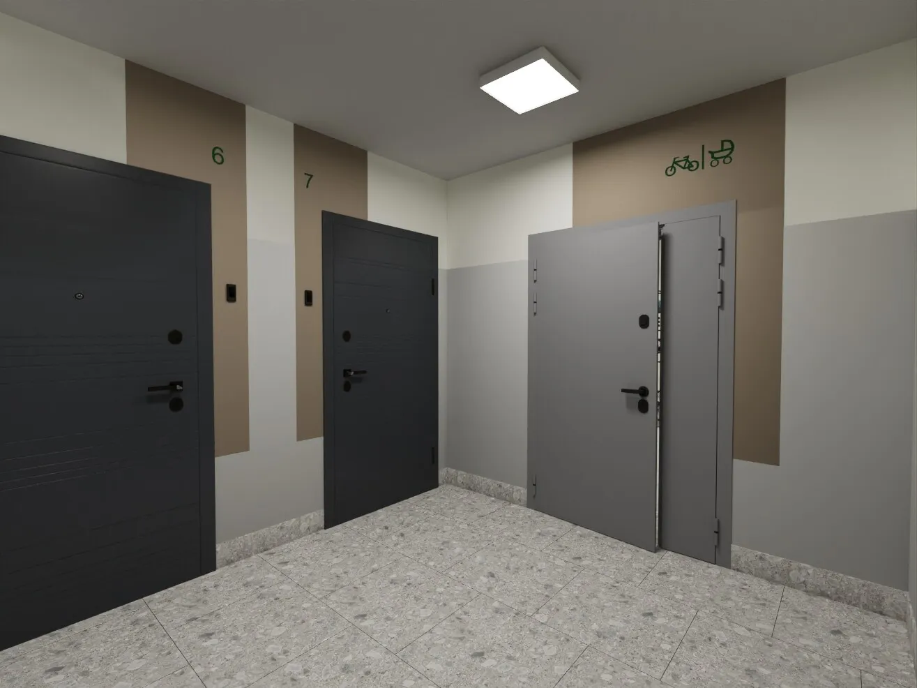 Планировка студии квартиры 34.5 м² в ЖК Мкр "Новая жизнь", г. Белгород — фото 12