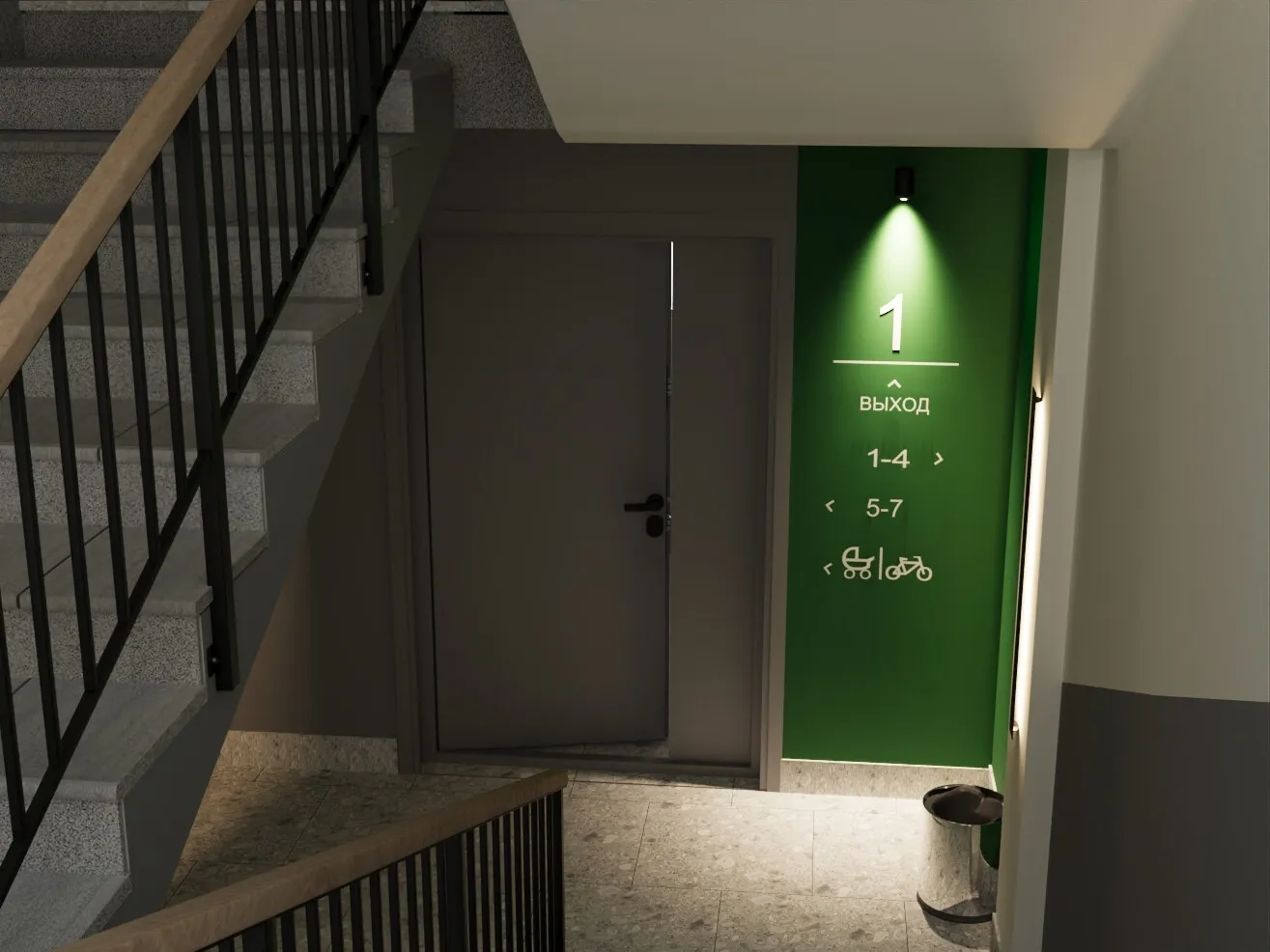 Планировка студии квартиры 34.5 м² в ЖК Мкр "Новая жизнь", г. Белгород — фото 13