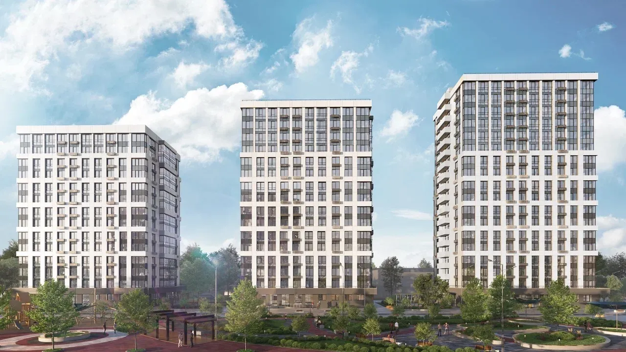 Планировка 2-комнатной квартиры 64.44 м² в ЖК Луч, г. Белгород — фото 2