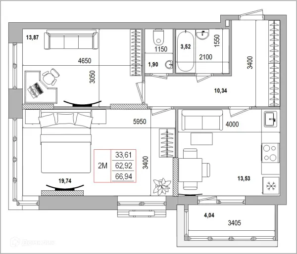 Квартира в ЖК Луч