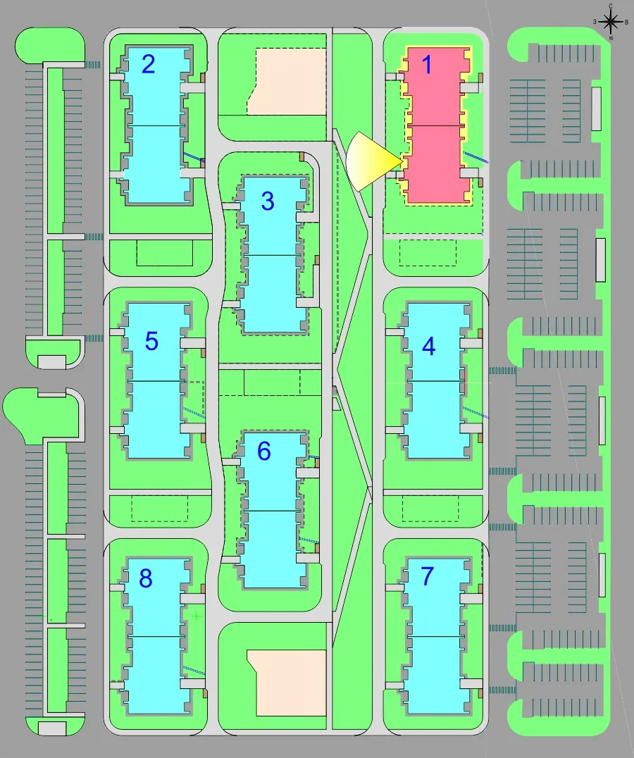 Планировка 1-комнатной квартиры 38.8 м² в Дубрава (40 га), г. Белгород — фото 3