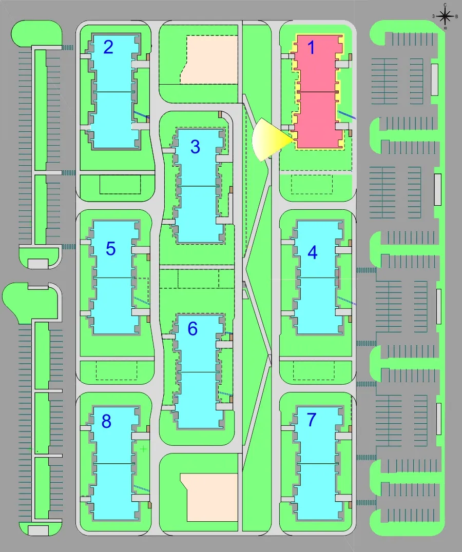 Планировка 2-комнатной квартиры 52.3 м² в Дубрава (40 га), г. Белгород — фото 3