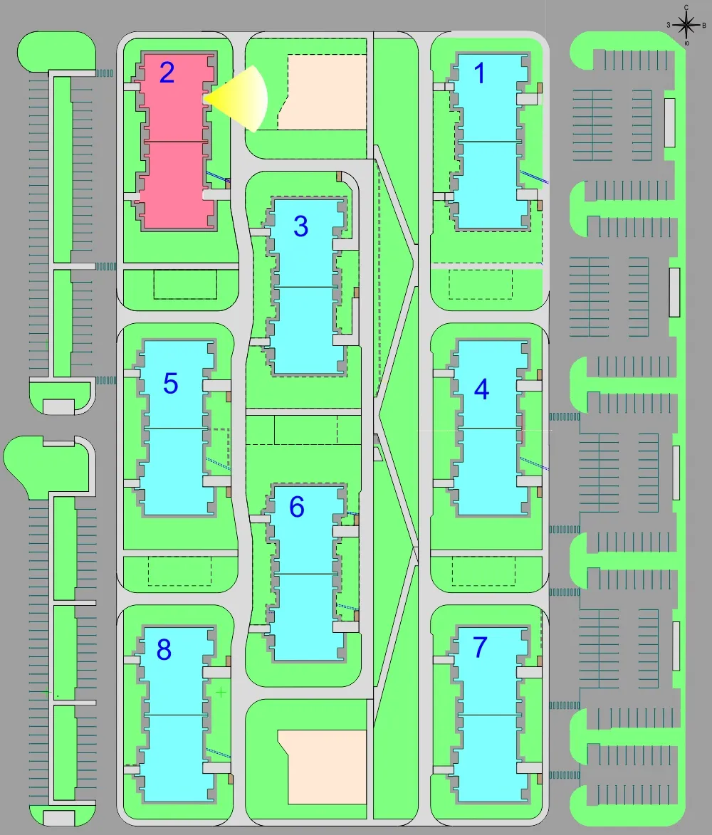 Планировка 1-комнатной квартиры 46.7 м² в Дубрава (40 га), г. Белгород — фото 3