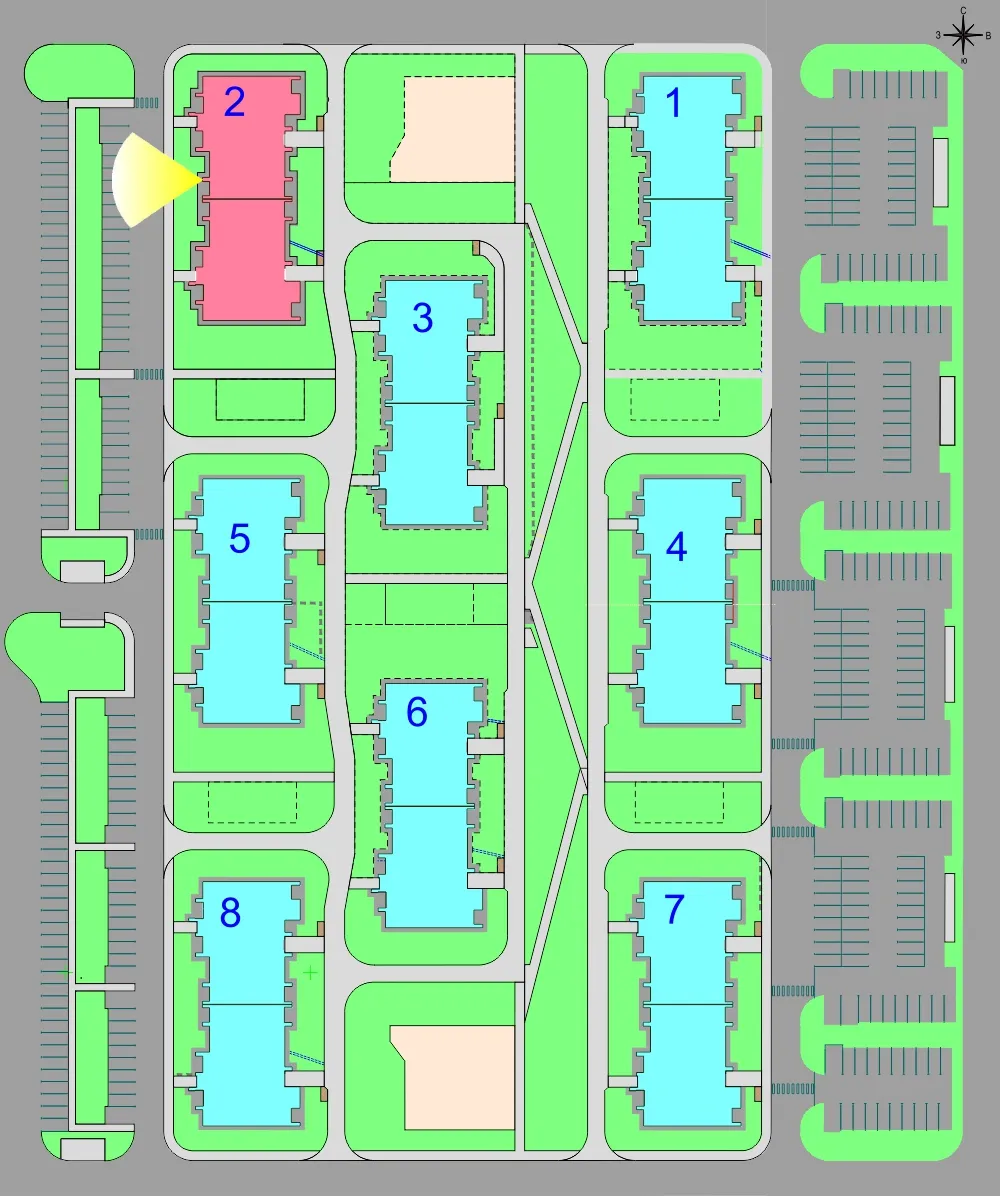Планировка 1-комнатной квартиры 41.8 м² в Дубрава (40 га), г. Белгород — фото 3