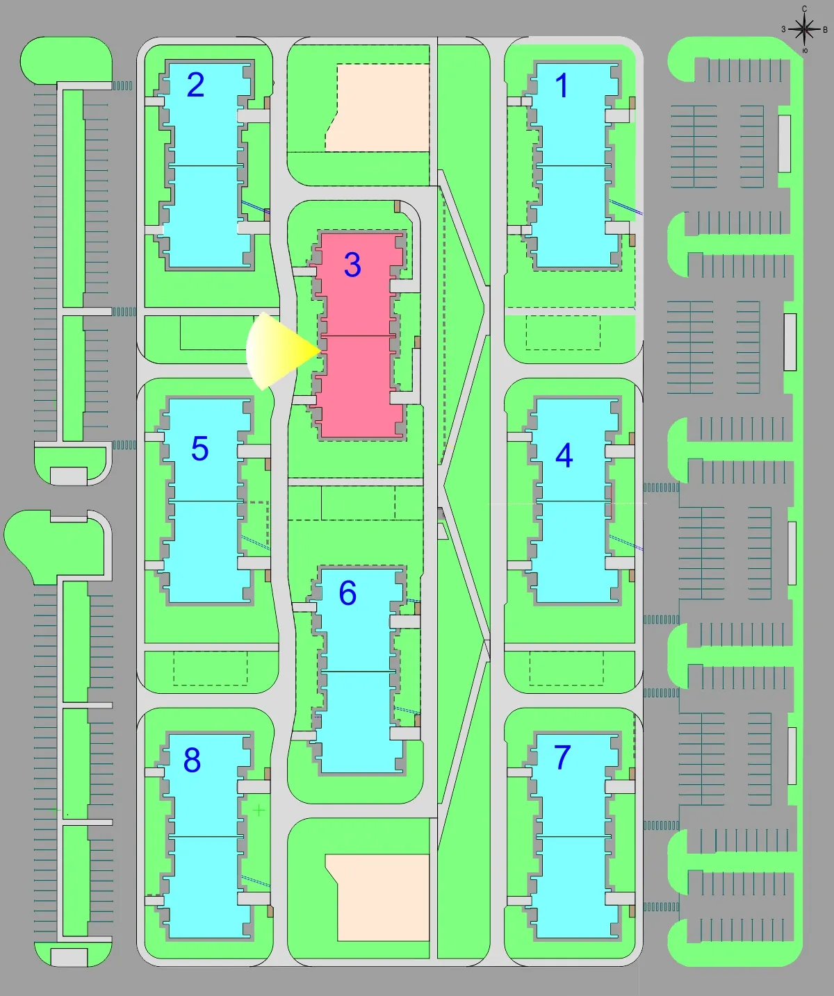 Планировка 1-комнатной квартиры 41.9 м² в Дубрава (40 га), г. Белгород — фото 3