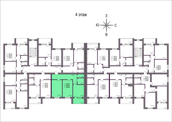 2 комн. в Дубрава (40 га)