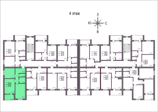 2 комн. в Дубрава (40 га)