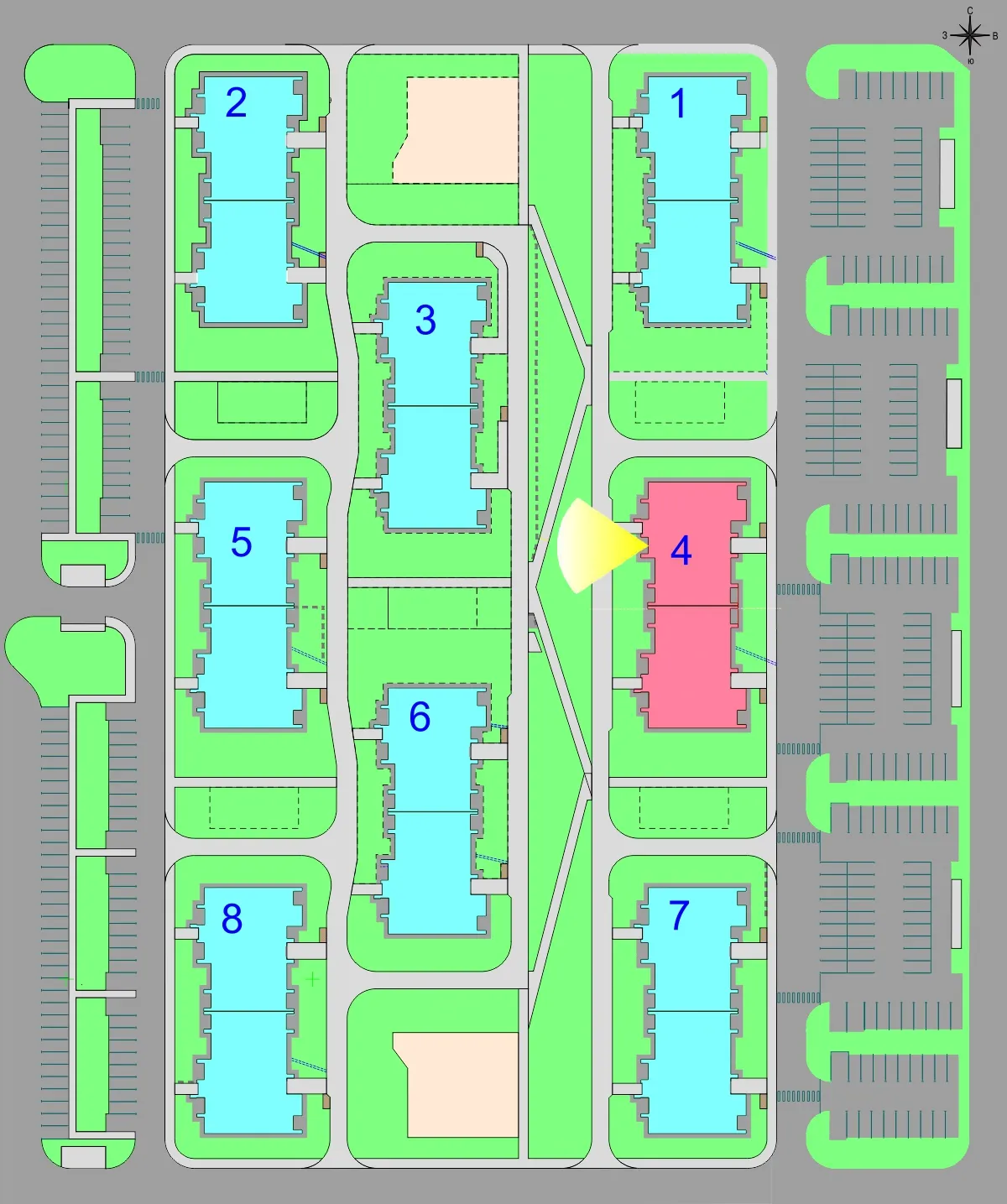Планировка 1-комнатной квартиры 36.3 м² в Дубрава (40 га), г. Белгород — фото 3