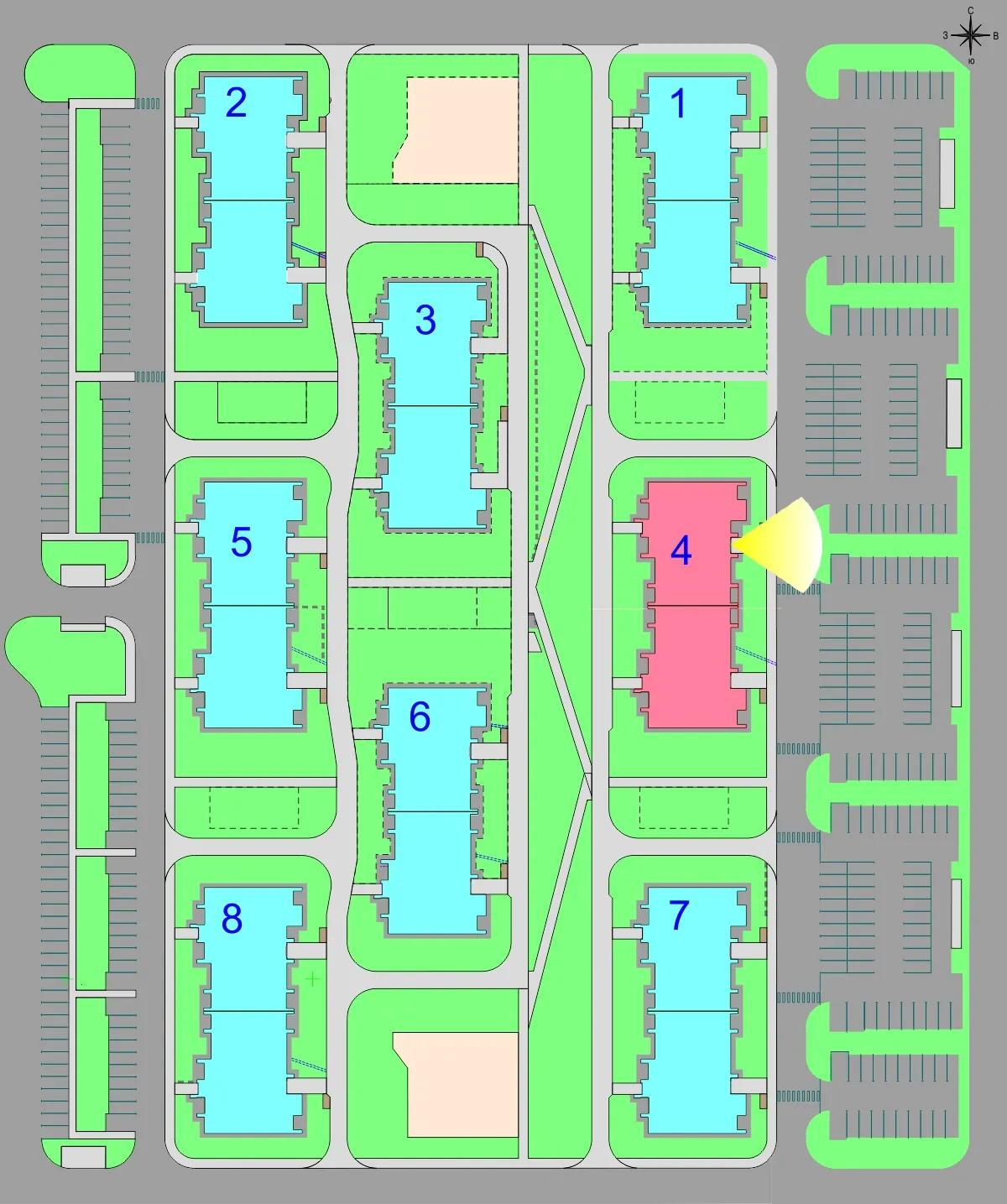 Планировка 1-комнатной квартиры 46.7 м² в Дубрава (40 га), г. Белгород — фото 3