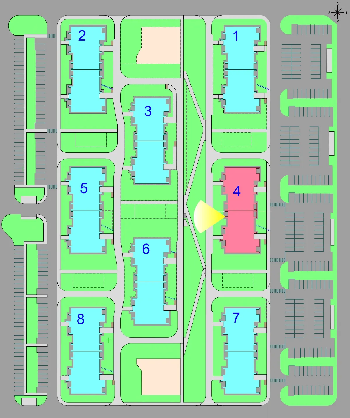 Планировка 1-комнатной квартиры 41.9 м² в Дубрава (40 га), г. Белгород — фото 3