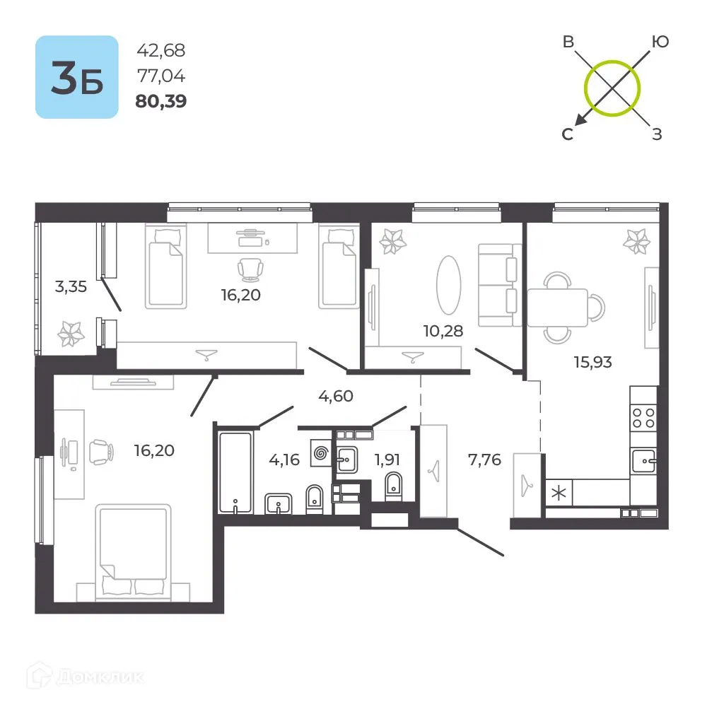 Фото квартиры в ЖК 12 квартал