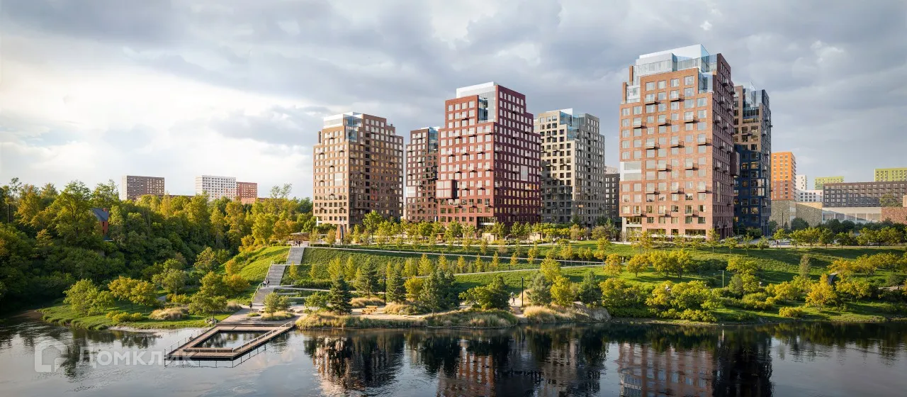 Планировка 3-комнатной квартиры 81.1 м² в ЖК «Бунинская набережная», г. Москва — фото 3