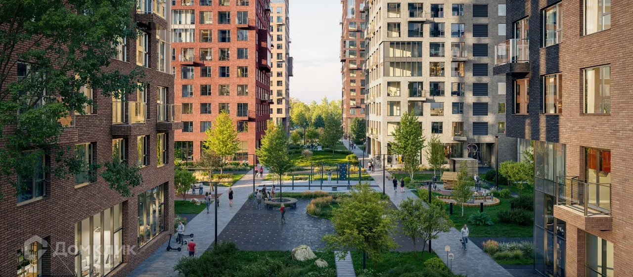 Планировка 3-комнатной квартиры 81.1 м² в ЖК «Бунинская набережная», г. Москва — фото 7