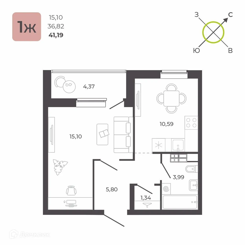 Фото квартиры в ЖК 12 квартал