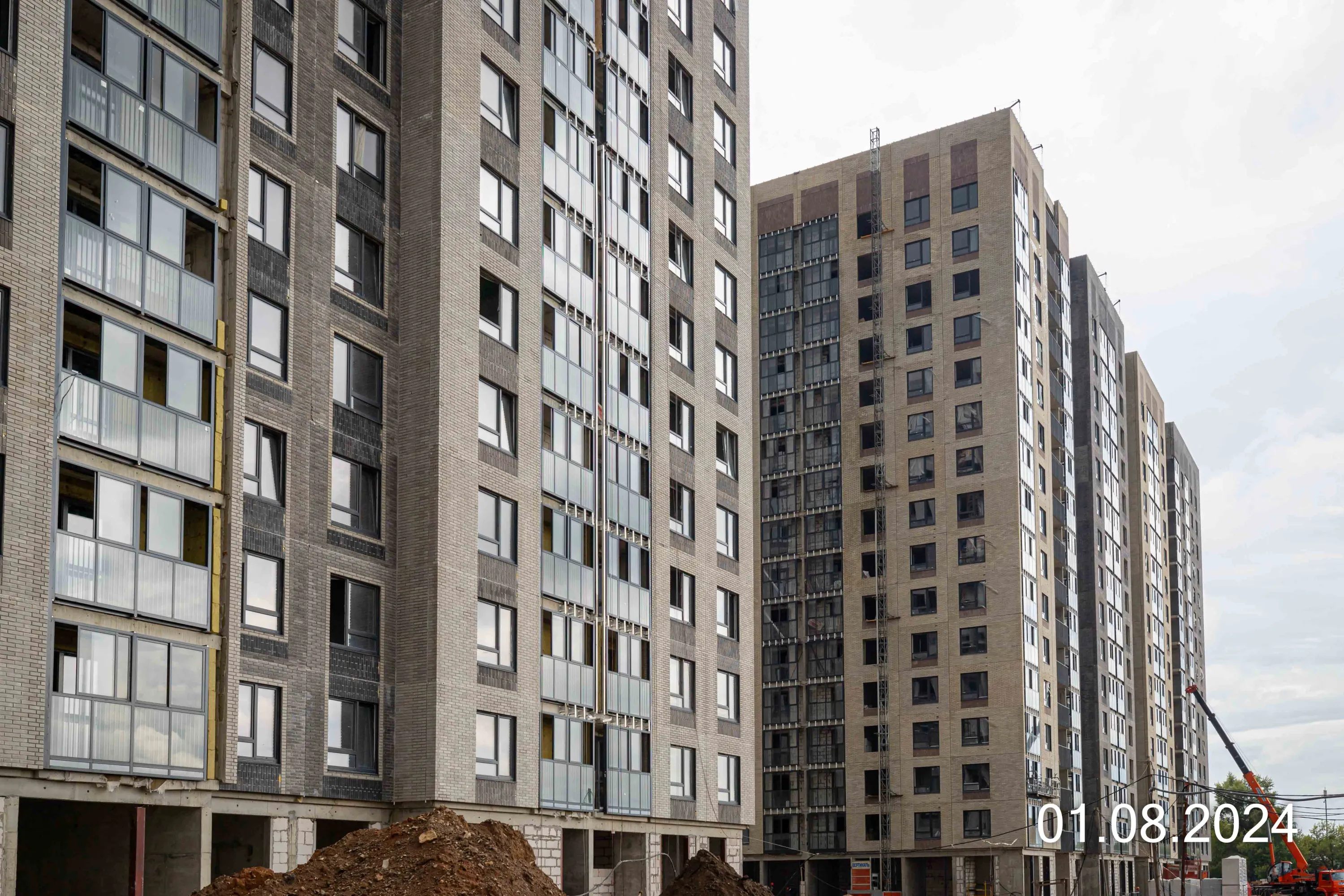 Кусковская ул., д. 12/1 (Московские кварталы) ход строительства