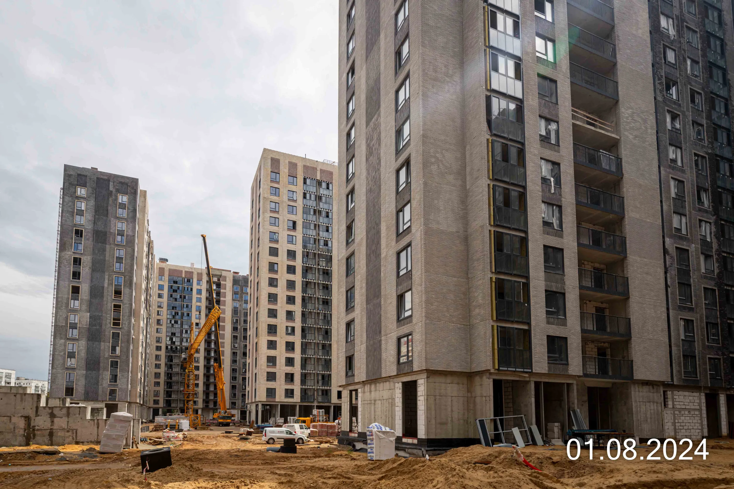 Кусковская ул., д. 12/1 (Московские кварталы) ход строительства