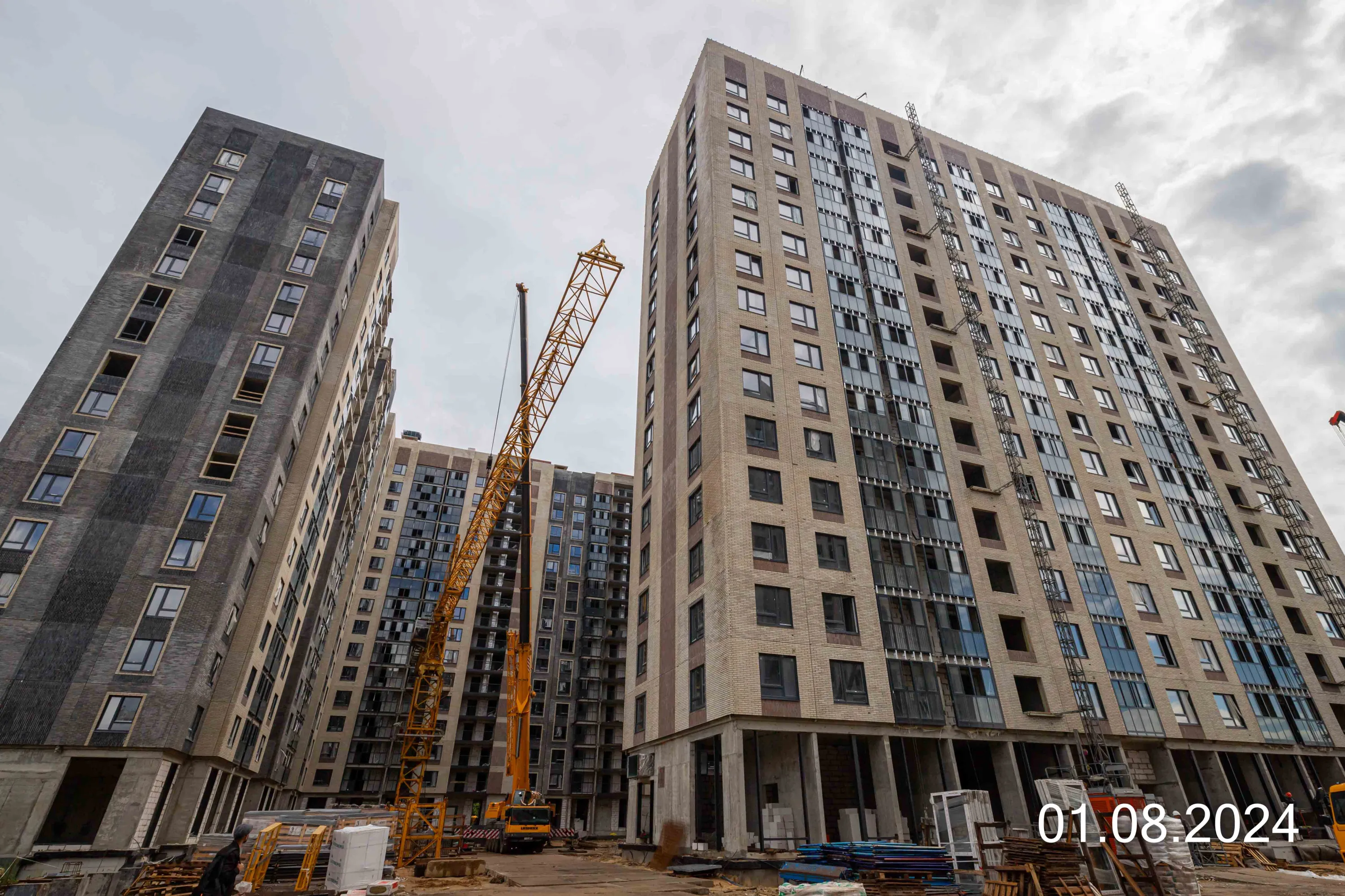 Кусковская ул., д. 12/1 (Московские кварталы) ход строительства