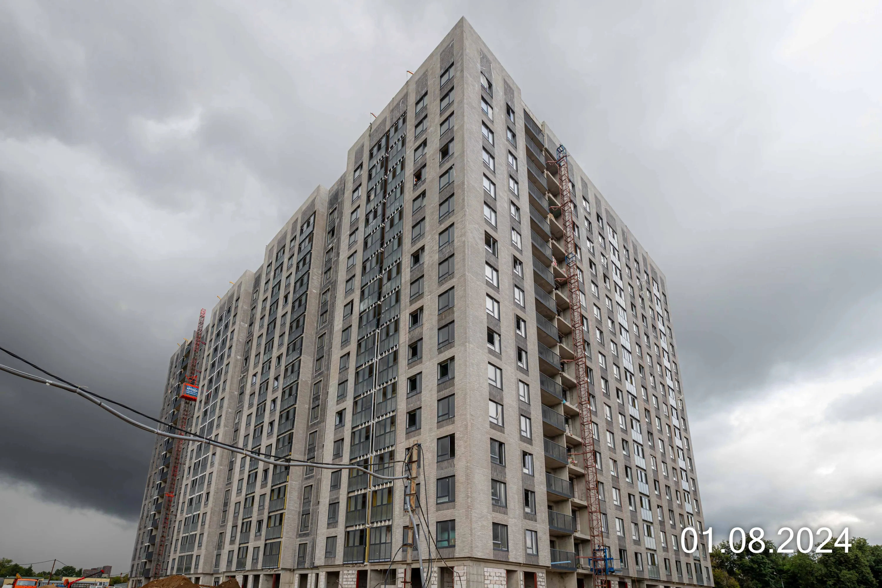 Кусковская ул., д. 12/1 (Московские кварталы) ход строительства