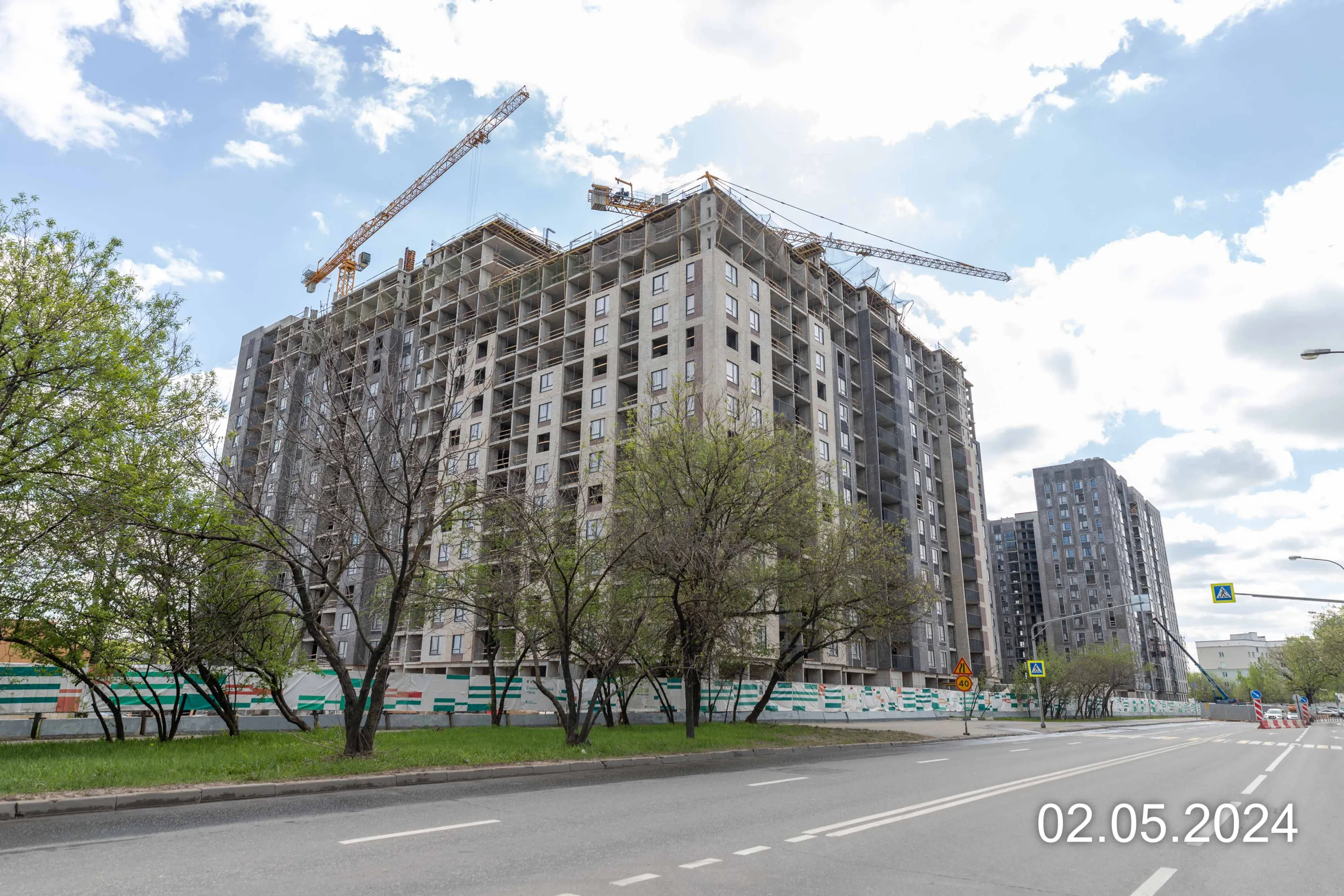 Кусковская ул., д. 12/1 (Московские кварталы) ход строительства