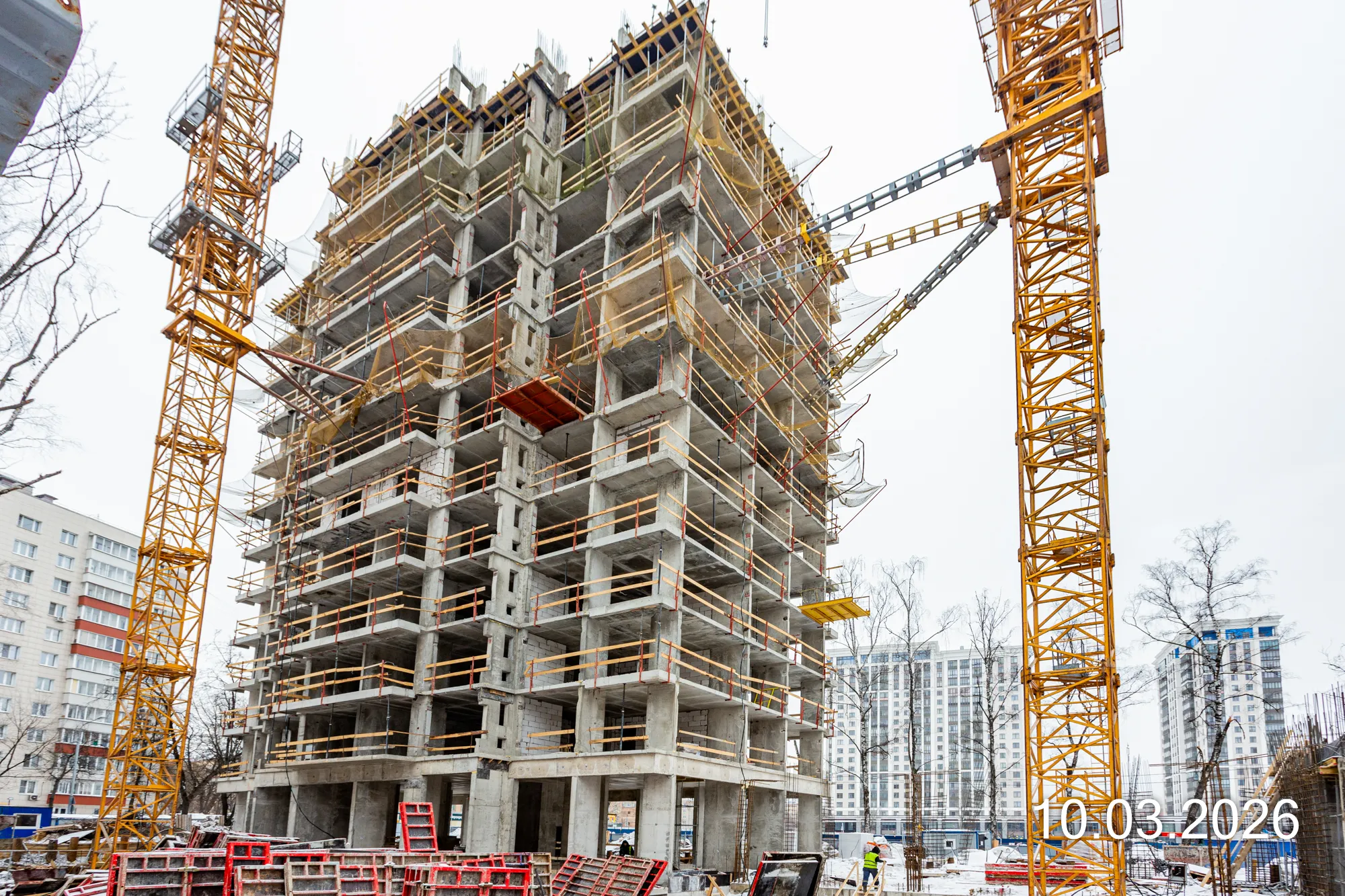 3-я Прядильная, з/у 4  (Московские кварталы) ход строительства