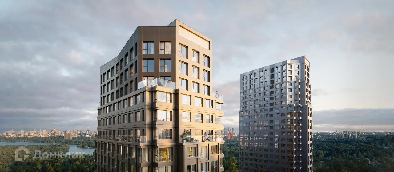 Планировка 2-комнатной квартиры 53.7 м² в ЖК «Строгино 360», г. Москва — фото 5