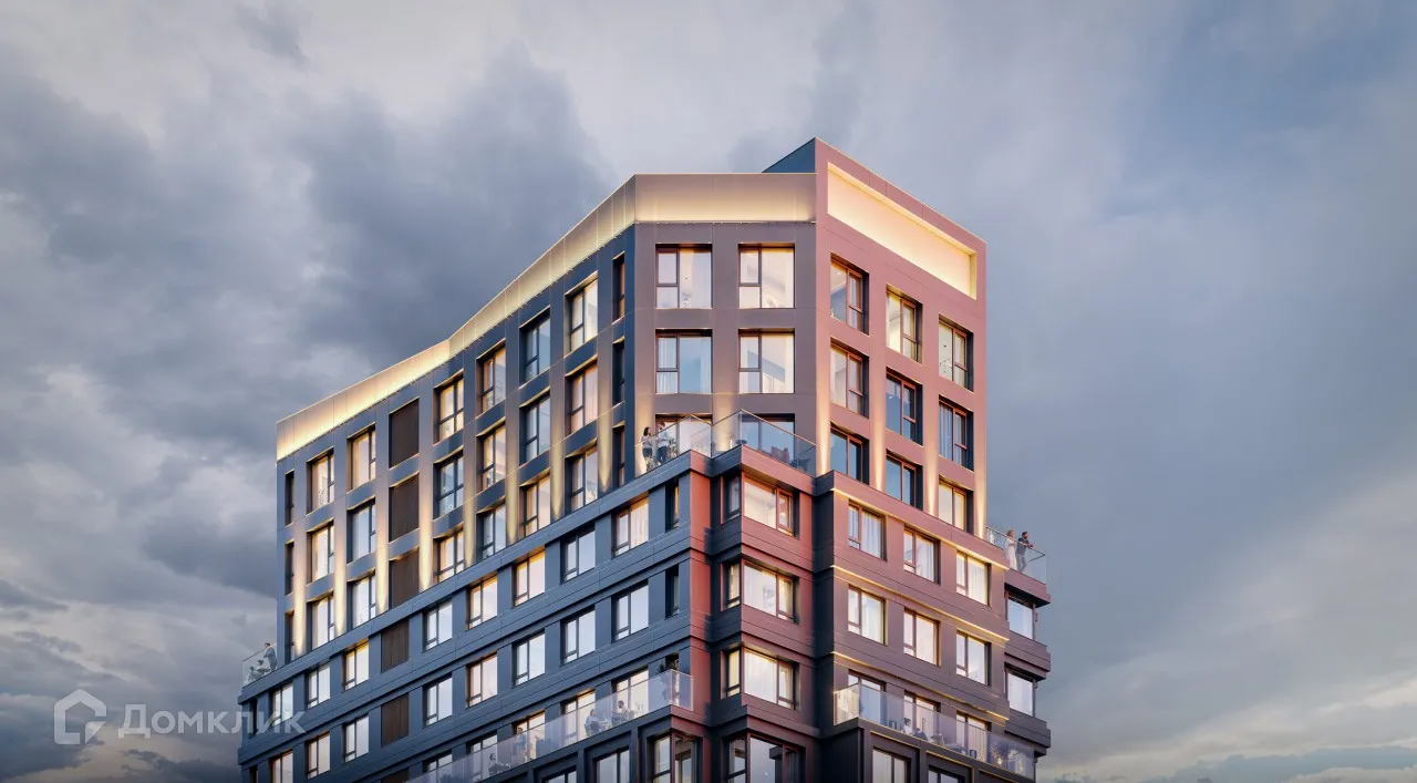 Планировка 2-комнатной квартиры 53.7 м² в ЖК «Строгино 360», г. Москва — фото 11