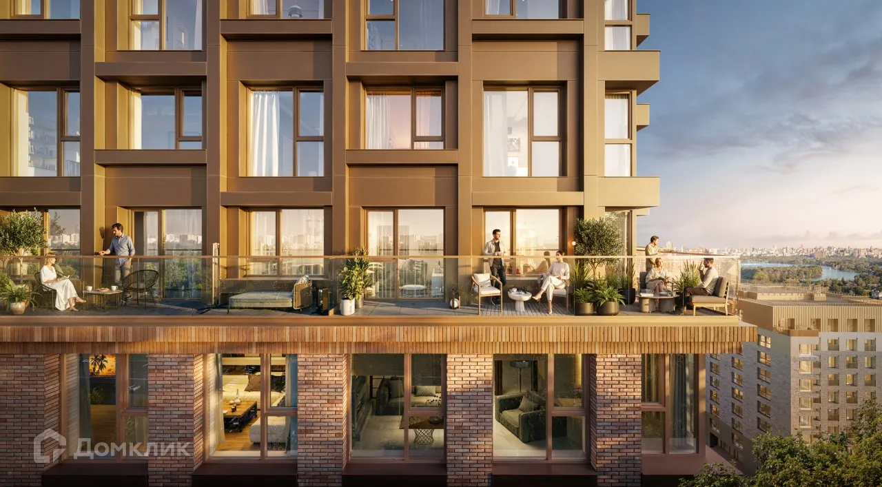 Планировка 2-комнатной квартиры 53.7 м² в ЖК «Строгино 360», г. Москва — фото 12