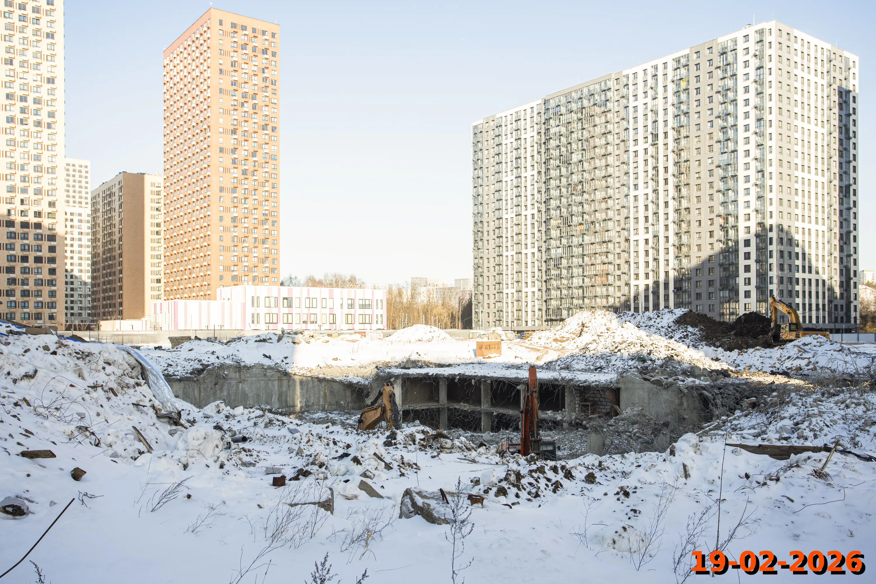 «Митинский лес» ход строительства
