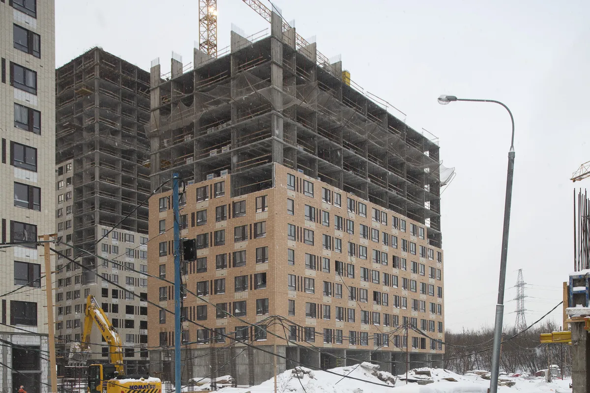 «Митинский лес» ход строительства