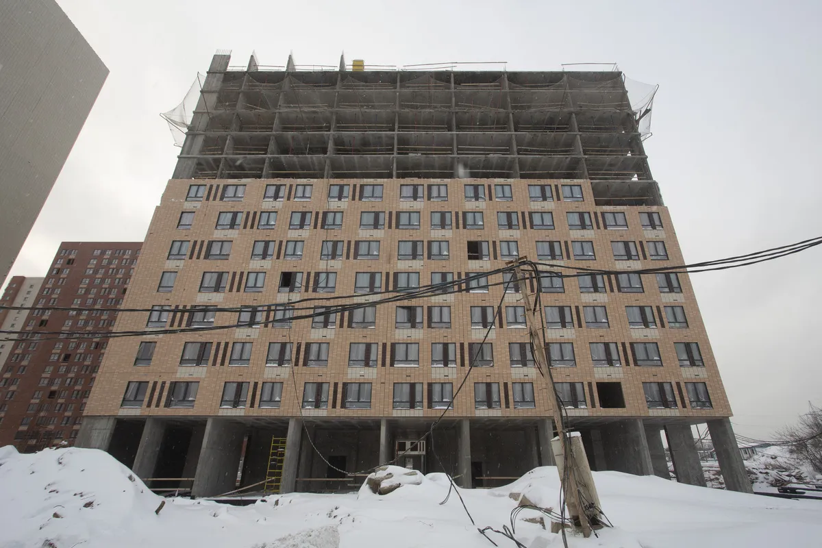 «Митинский лес» ход строительства