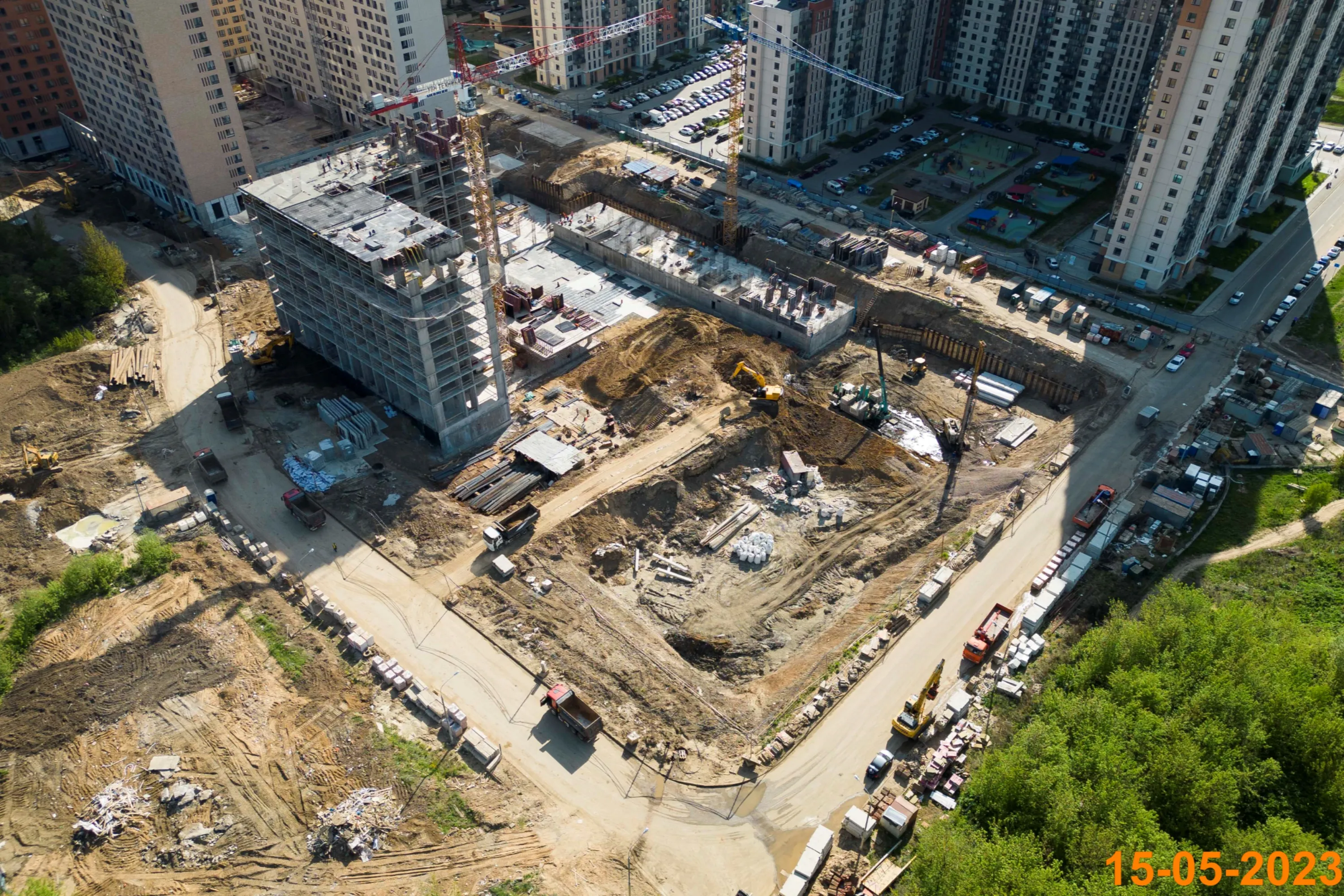 «Митинский лес» ход строительства