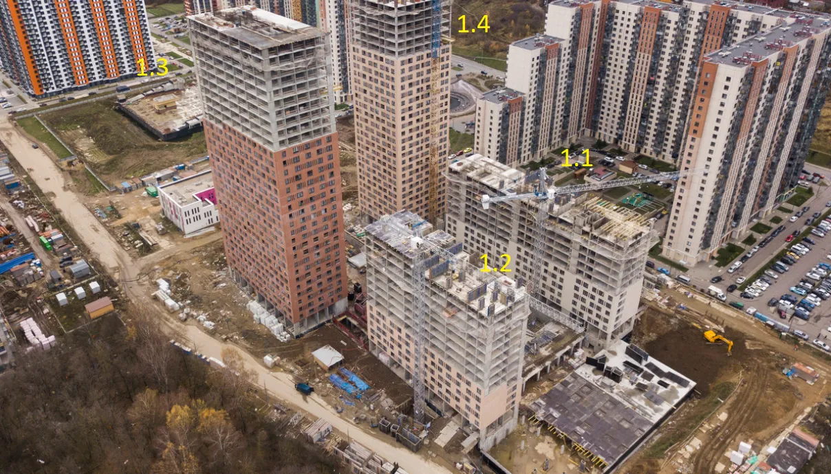 «Митинский лес» ход строительства