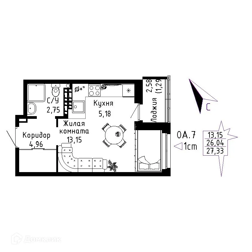 Фото квартиры в ЖК "Огни Исети"