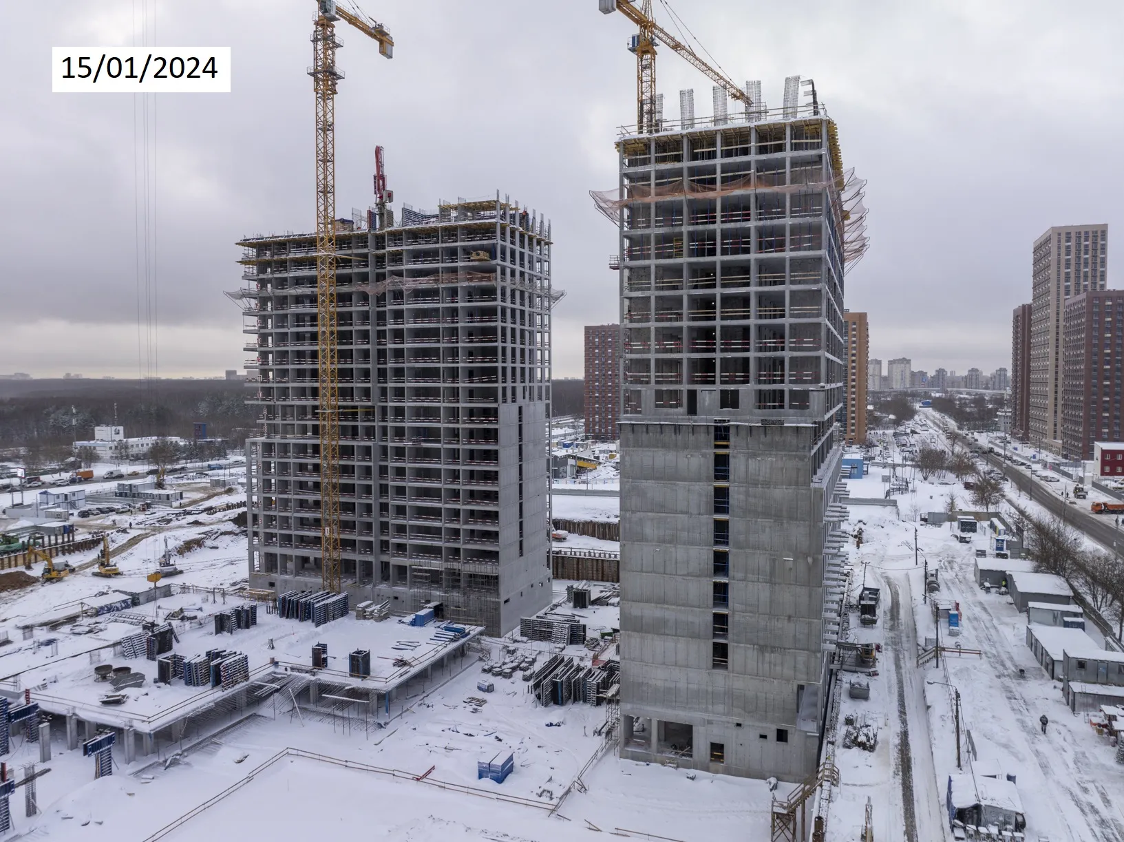 ЖК Страна.Озерная ход строительства