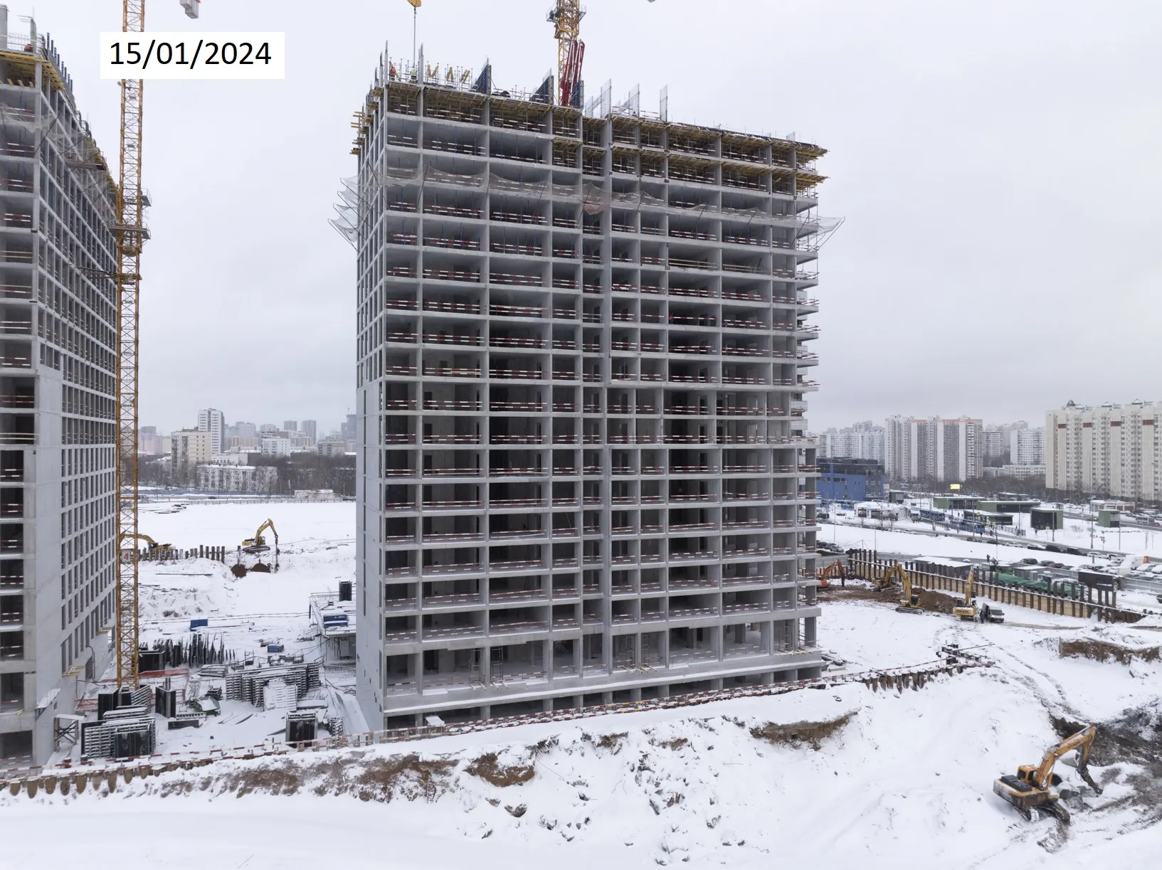 ЖК Страна.Озерная ход строительства